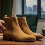 Regal Camel Suede Cuban Heel Chelsea Boot