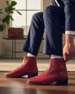 Volcano Cherish Red Cuban Heel Leather Boot - Image 6