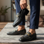 Varico Black Italian Buckle Loafer