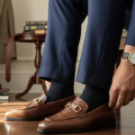 Varico Brown Italian Buckle Loafer