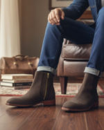 Regal Brown Suede Chelsea Boot - Image 6