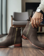 Regal Brown Suede Chelsea Boot - Image 5
