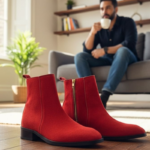Regal Red Suede Leather Chelsea Boot