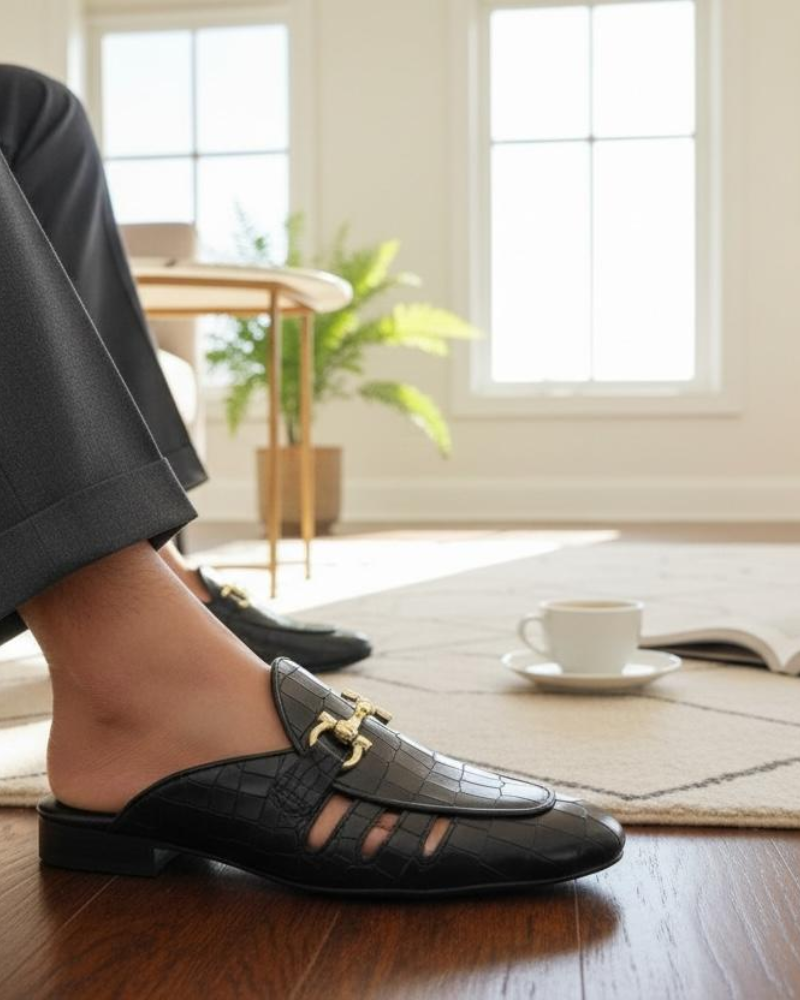 Untitled design (61) Window Crocko Black Holes Mules - Image 1