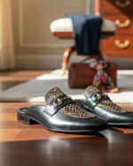 Whisper Snake Pattern Designer Mules