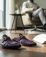 Misht Purple Designer Mules - Image 5