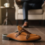 Tan Colour Double Monk Mules