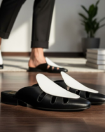 Black&White Designer Mules - Image 4