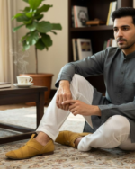 Peshwari in Camel is Designer Stud - Image 2