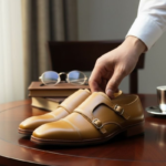 Tan Colour Double Monk Formal Shoes