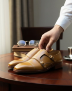Tan Colour Double Monk Formal Shoes