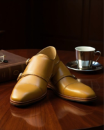 Tan Colour Double Monk Formal Shoes - Image 2
