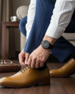 Tan colour Wholecut Formal Shoes - Image 4