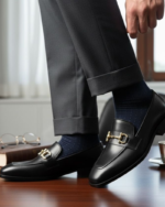 Black Classic Buckle Loafer - Image 3