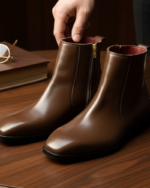 Brown Leather Classic Chelsea Boot