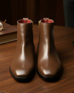 Brown Leather Classic Chelsea Boot - Image 4
