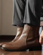 Brown Leather Classic Chelsea Boot - Image 3