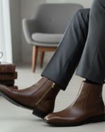 Brown Leather Classic Chelsea Boot - Image 2