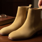 Camel Suede Leather Chelsea Boot