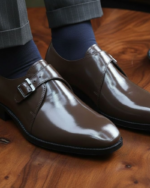 Merchant  Brown Single Monk Formal Shoes - Image 3