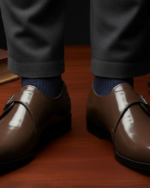 Merchant  Brown Single Monk Formal Shoes - Image 2