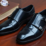 Biscof Black Double Monk Formal Shoes