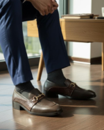 Brown Italian Collar Buckle Loafer - Image 2