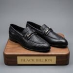Black Mesh Hand Crafted Loafer