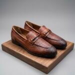 Tan Mesh American Penny Loafer