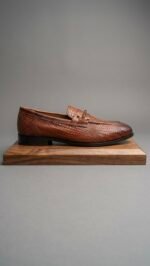 Tan Mesh American Penny Loafer - Image 3
